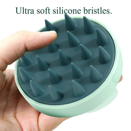 Verdantra™ Silicone Shampoo Brush Head Scalp Massage