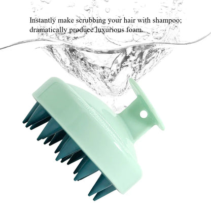 Verdantra™ Silicone Shampoo Brush Head Scalp Massage